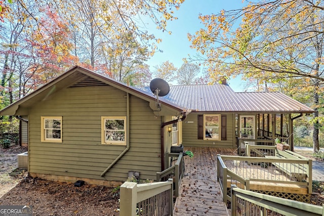 view of rear view of house