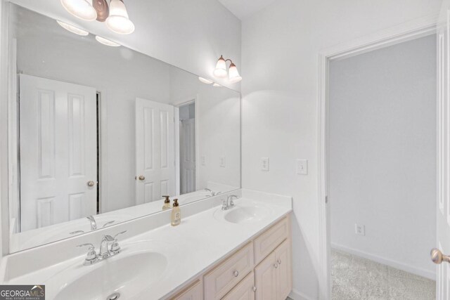 bathroom featuring vanity