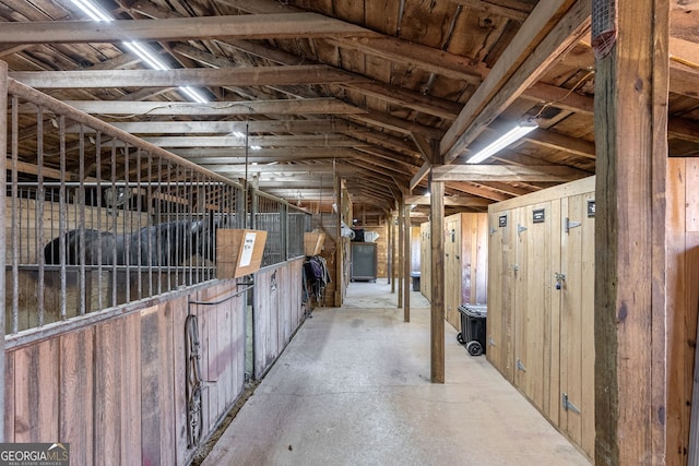 view of horse barn