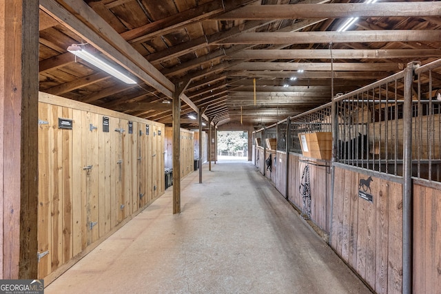 view of horse barn