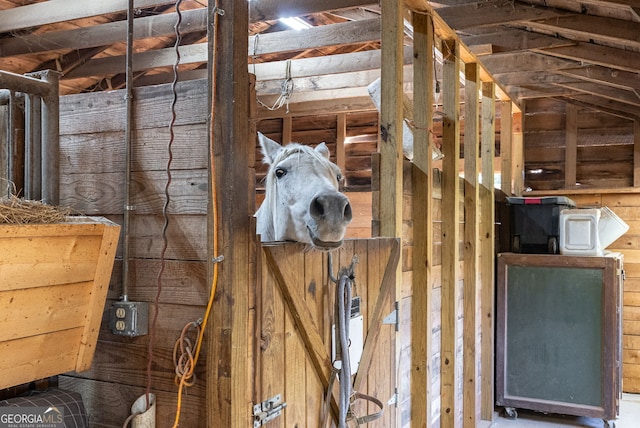 view of horse barn