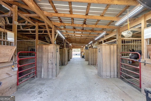 view of horse barn