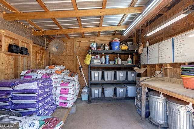 view of storage room