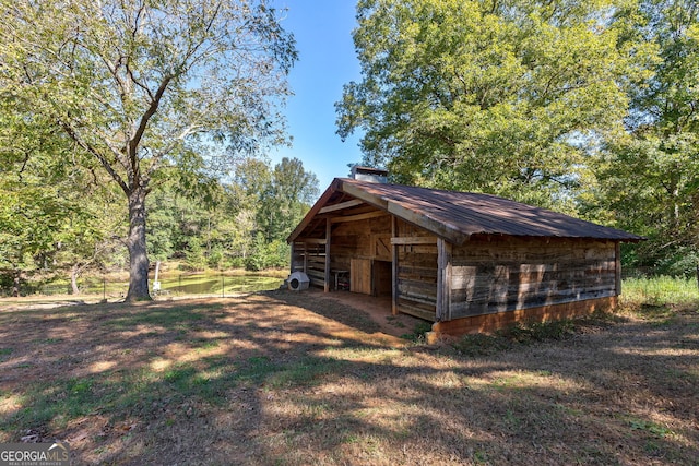 view of outdoor structure