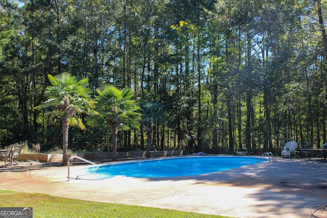 view of pool with a patio