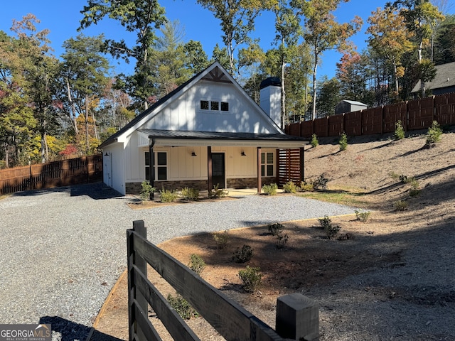 view of rear view of property