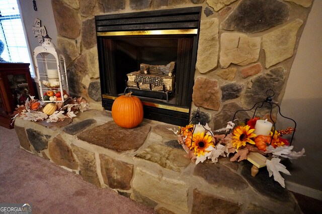 interior details with carpet flooring