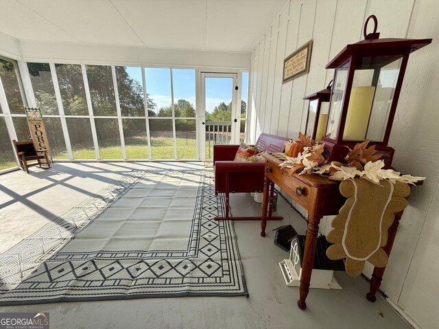 view of sunroom