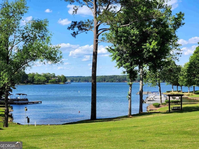 property view of water