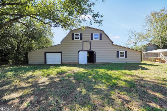 view of horse barn