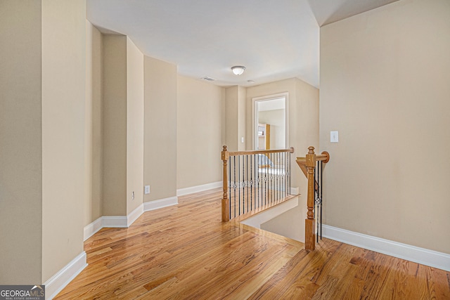 hallway featuring light hardwood / wood-style floors