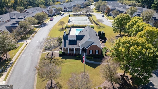 birds eye view of property