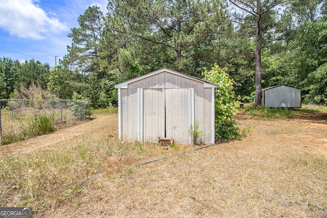 view of outdoor structure