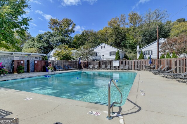 view of pool