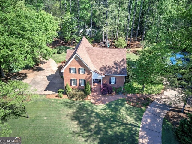 birds eye view of property