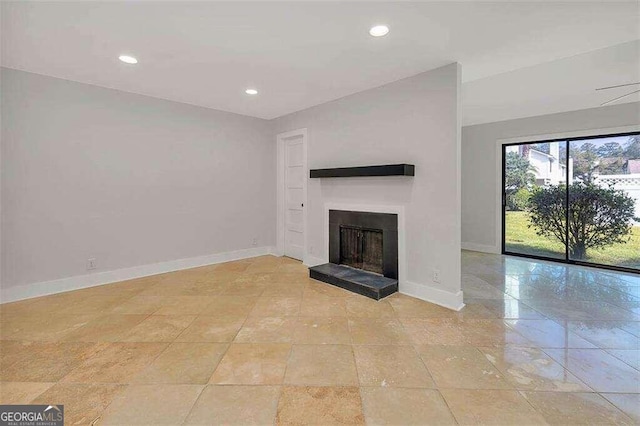 view of unfurnished living room