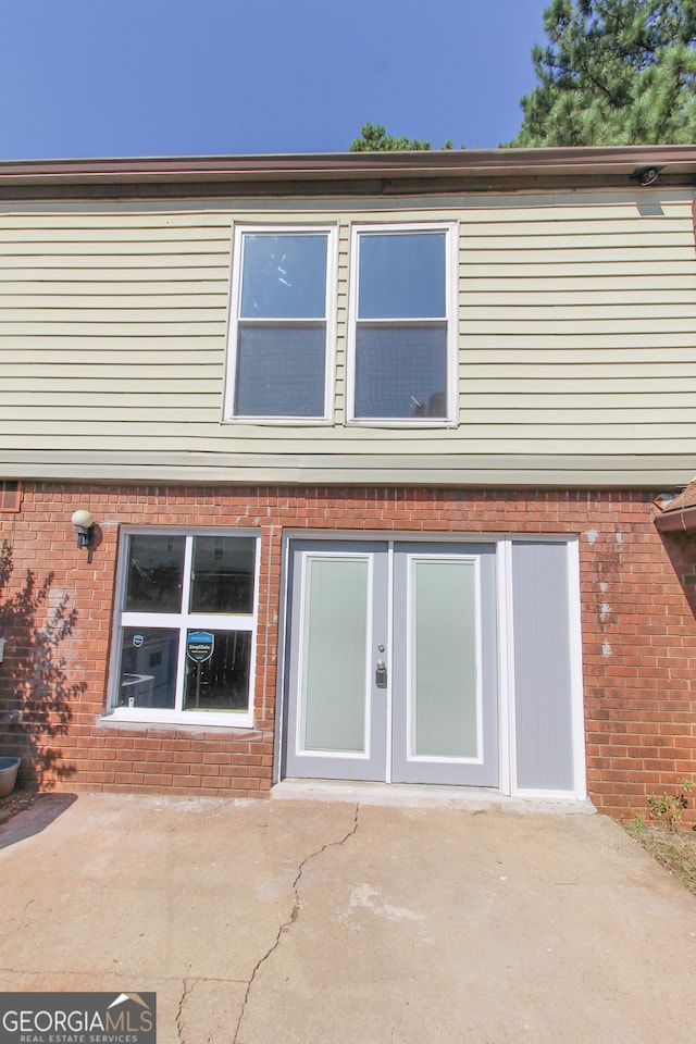 rear view of property with a patio