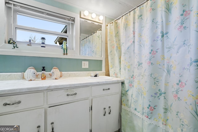 bathroom featuring vanity