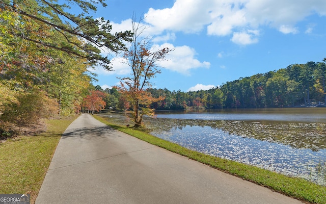 715 Cross Creek Dr, Toccoa, GA 30577 - water view with a heavily wooded area