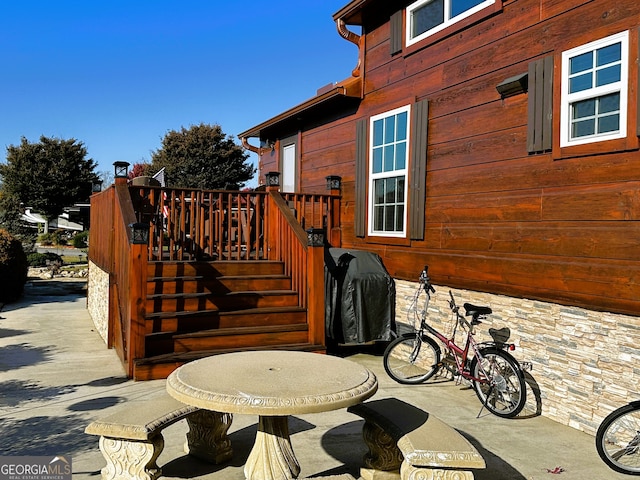 view of patio / terrace featuring a deck