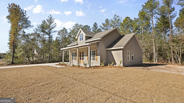 view of front of house featuring covered porch