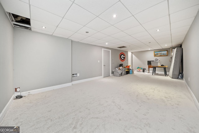 playroom with carpet flooring