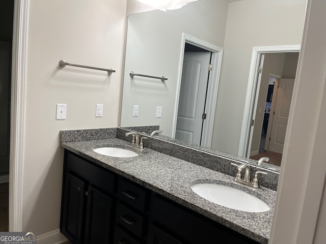 bathroom featuring vanity