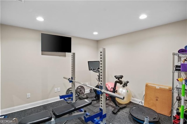 view of exercise room