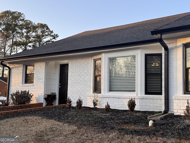 view of single story home