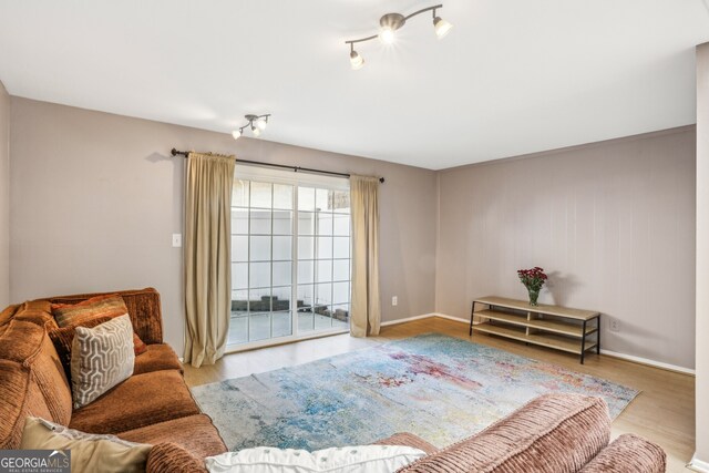 interior space with light wood-type flooring