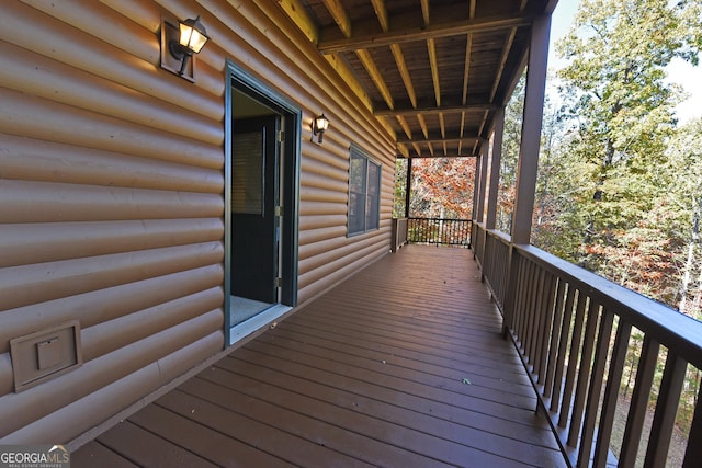 view of deck