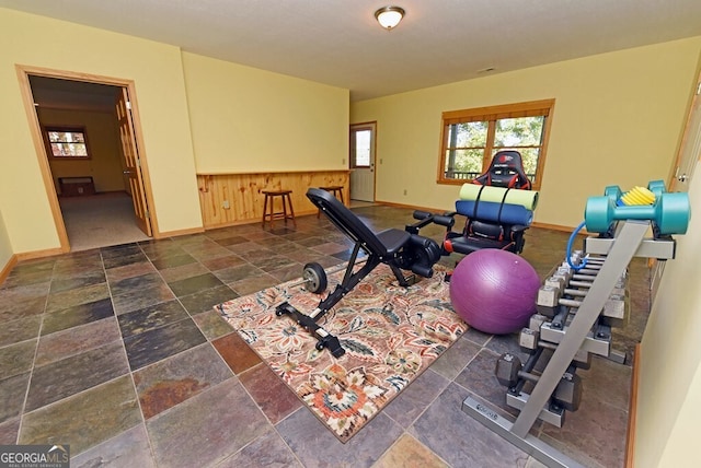 view of exercise room