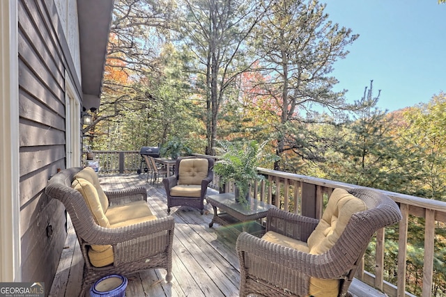 842 Saddleback Cir Unit 36, Sky Valley, GA 30537 - view of wooden terrace