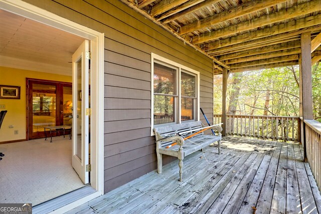 842 Saddleback Cir Unit 36, Sky Valley, GA 30537 - view of deck