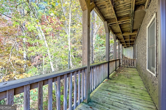 view of wooden terrace