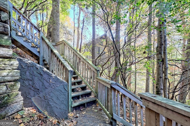 842 Saddleback Cir Unit 36, Sky Valley, GA 30537 - deck featuring stairs