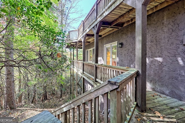 view of wooden terrace