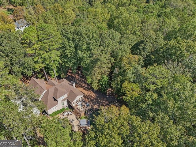 aerial view with a view of trees