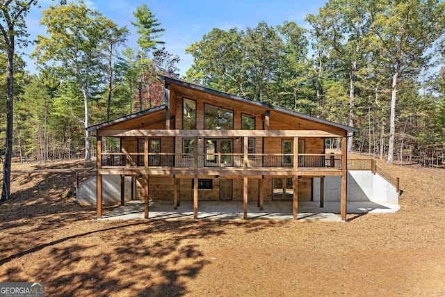 rear view of property with a patio