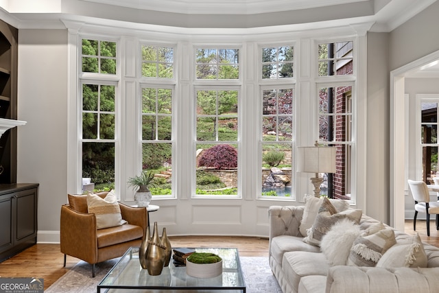 view of sunroom / solarium