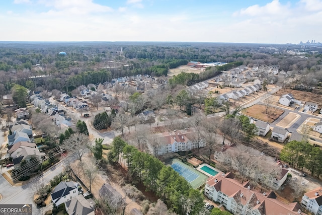 birds eye view of property