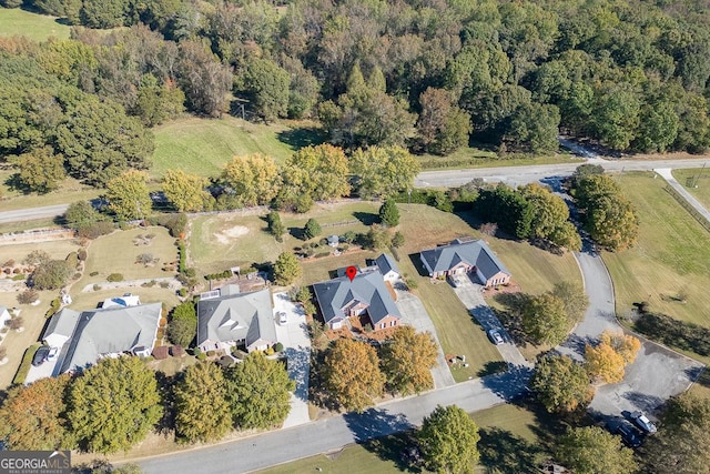 aerial view with a view of trees