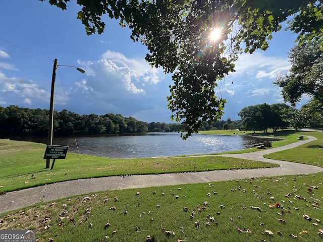 view of water feature