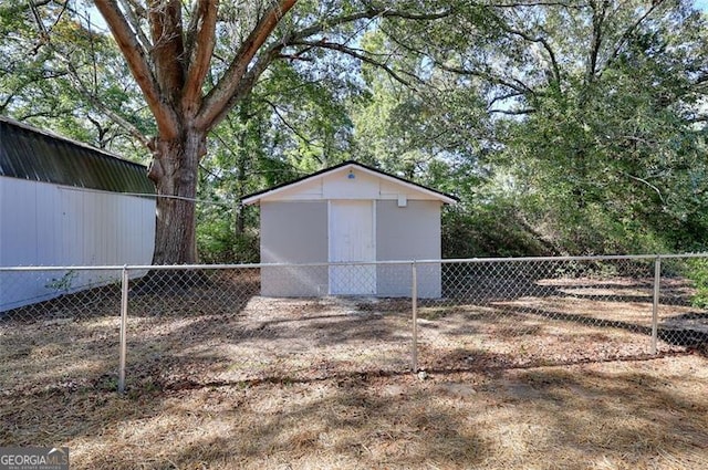 view of outdoor structure