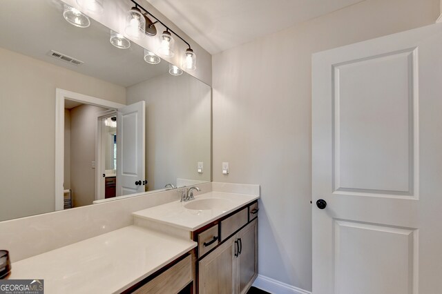 bathroom with vanity