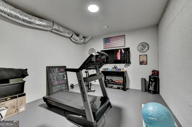 view of exercise room