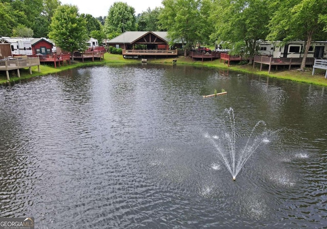 view of water feature