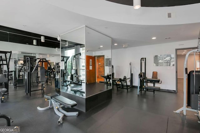 view of gym