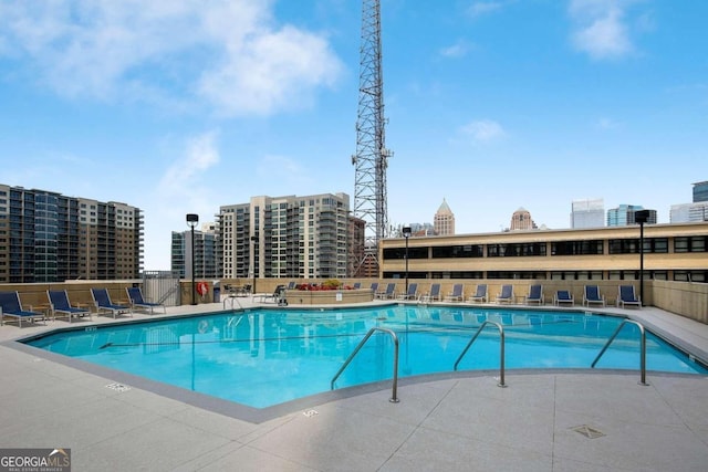 view of pool