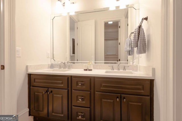 bathroom with vanity